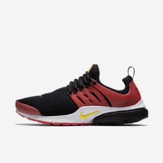 Nike Air Presto Essential Shoes Musta Punainen Yliopisto Valkoinen Keltainen Pyöreä