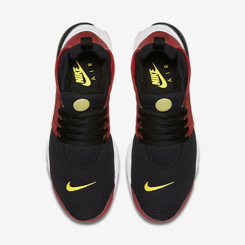 Nike Air Presto Essential Shoes Musta Punainen Yliopisto Valkoinen Keltainen Pyöreä