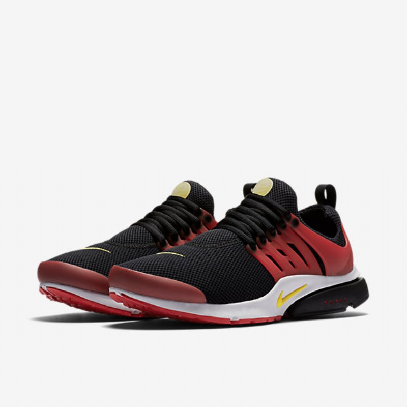 Nike Air Presto Essential Shoes Musta Punainen Yliopisto Valkoinen Keltainen Pyöreä