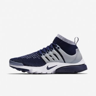 Nike Air Presto Miesten Kengät Ultra Flyknit College Navy Harmaa Wolf White