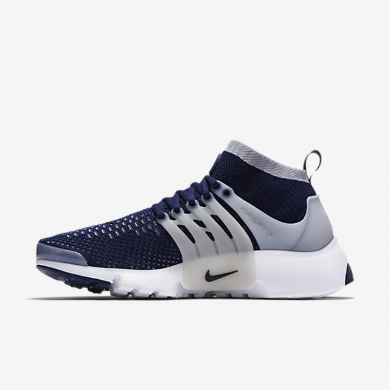 Nike Air Presto Miesten Kengät Ultra Flyknit College Navy Harmaa Wolf White