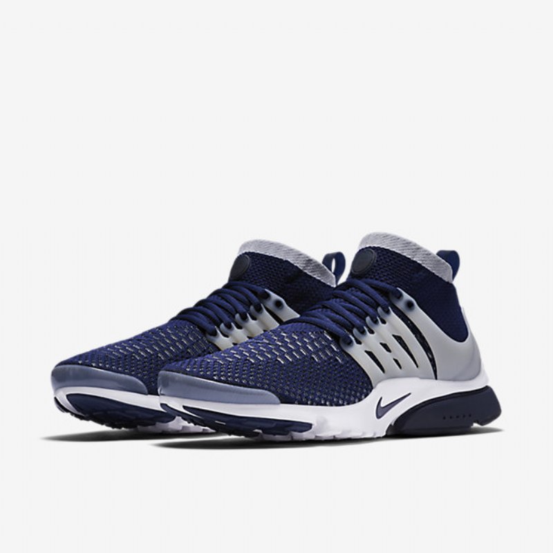 Nike Air Presto Miesten Kengät Ultra Flyknit College Navy Harmaa Wolf White