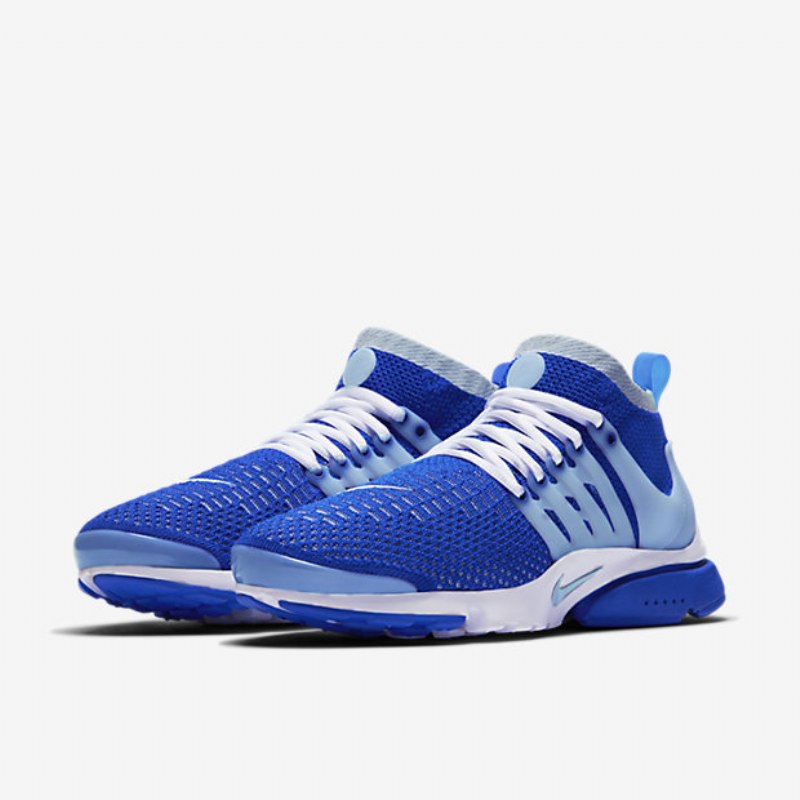 Nike Air Presto Miesten Kengät Ultra Flyknit Sininen Juoksija Harmaa Valkoinen Sävy