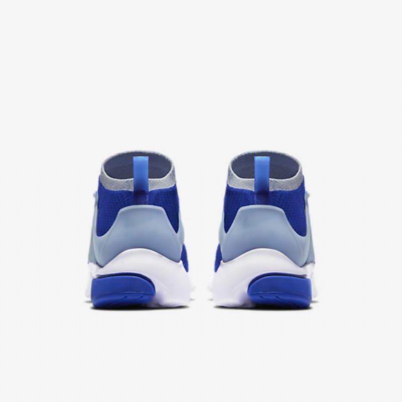 Nike Air Presto Miesten Kengät Ultra Flyknit Sininen Juoksija Harmaa Valkoinen Sävy