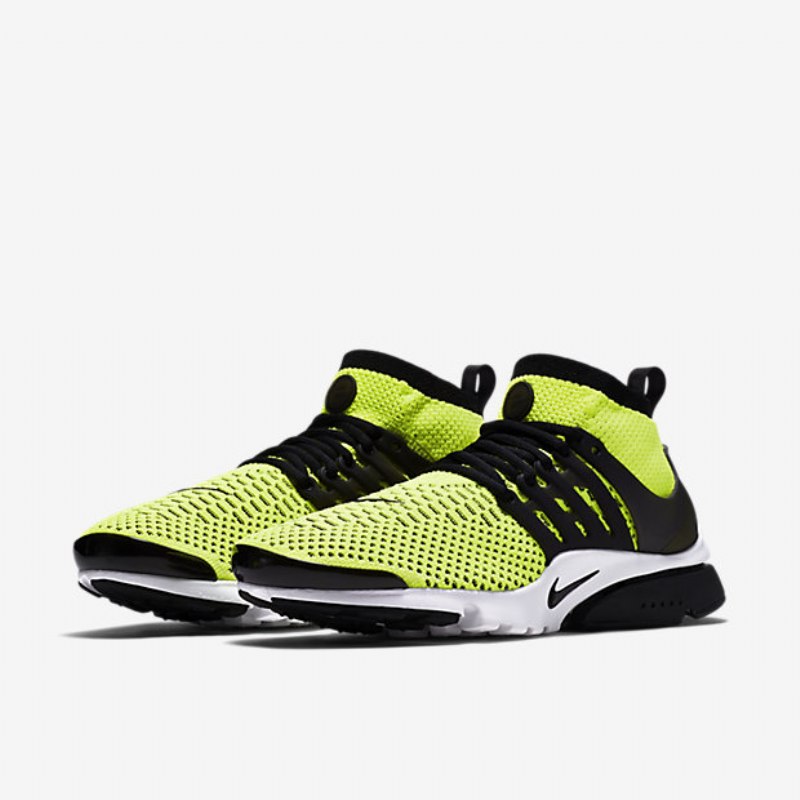 Nike Air Presto Miesten Kengät Ultra Flyknit Volt Valkoinen Musta