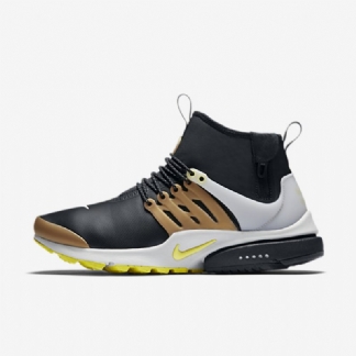 Nike Air Presto Miesten Mutility Black Metallic Gold Neutraali Keltainen Harmaa Viiva
