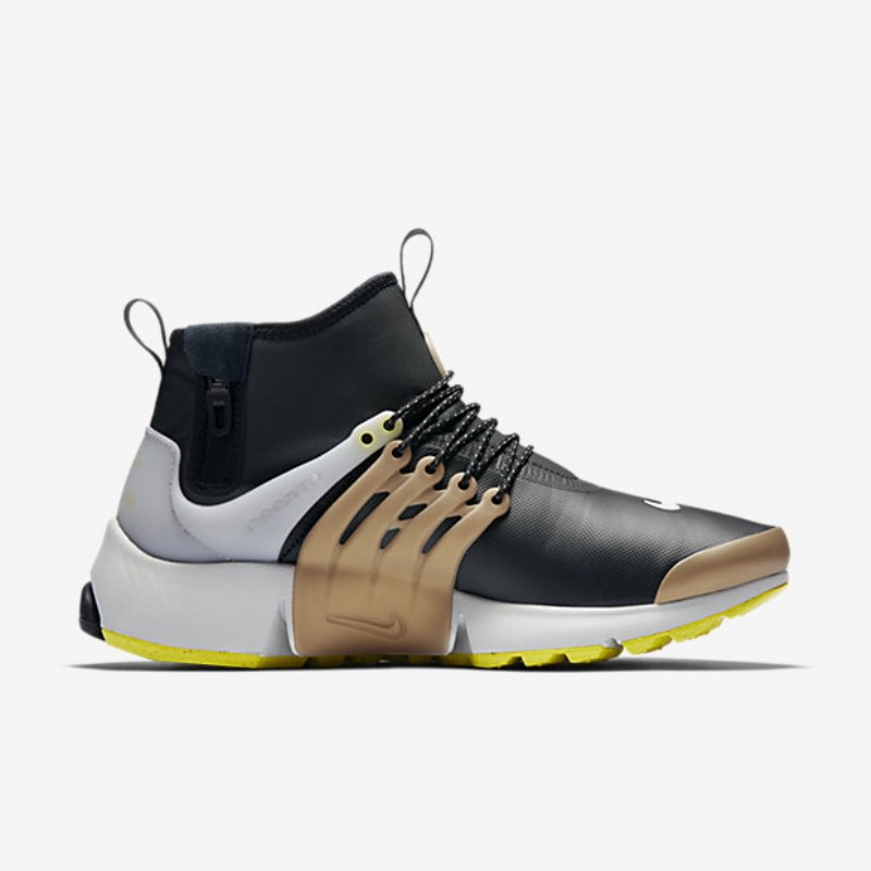 Nike Air Presto Miesten Mutility Black Metallic Gold Neutraali Keltainen Harmaa Viiva