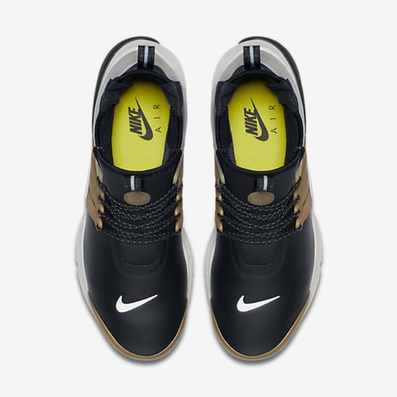 Nike Air Presto Miesten Mutility Black Metallic Gold Neutraali Keltainen Harmaa Viiva