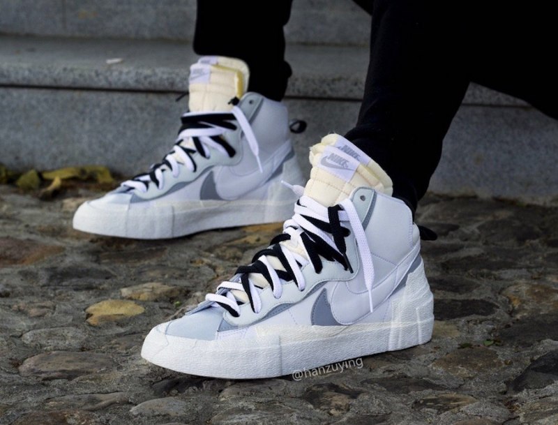 Nike Blazer Mid Sacai White Grey