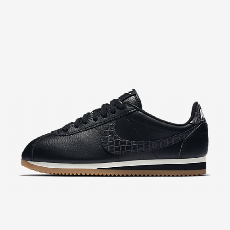 Nike Classic Cortez Leather Lux Kengät Musta Purjehduskumi Ruskea Keskikokoinen