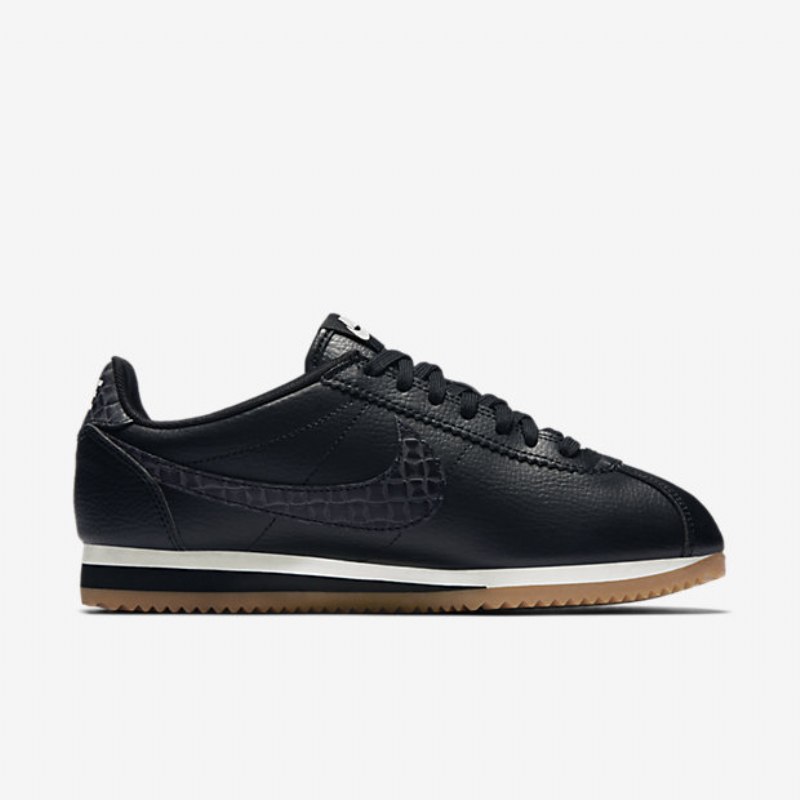 Nike Classic Cortez Leather Lux Kengät Musta Purjehduskumi Ruskea Keskikokoinen