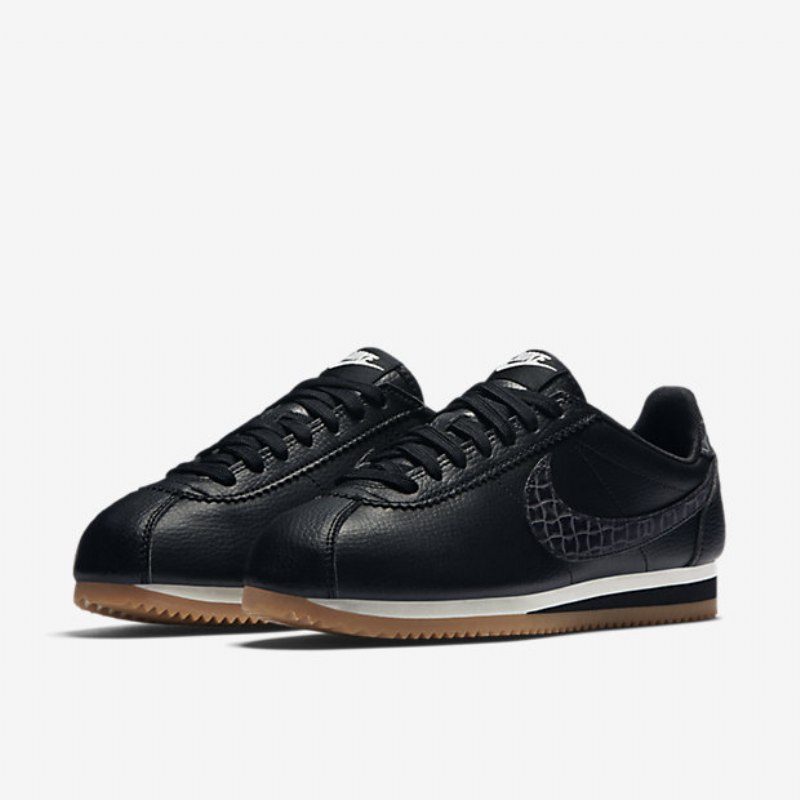 Nike Classic Cortez Leather Lux Kengät Musta Purjehduskumi Ruskea Keskikokoinen