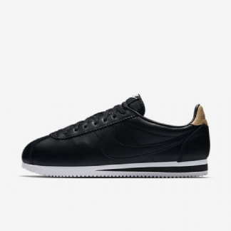 Nike Classic Cortez Leather Miesten Se Black White Vachetta Tan
