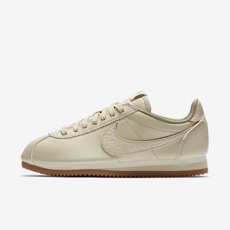 Nike Classic Cortez Nahka Lux Kengät Kaura Purjehduskumi Ruskea Keskikokoinen
