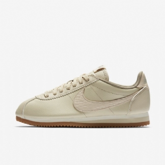 Nike Classic Cortez Nahka Lux Kengät Kaura Purjehduskumi Ruskea Keskikokoinen