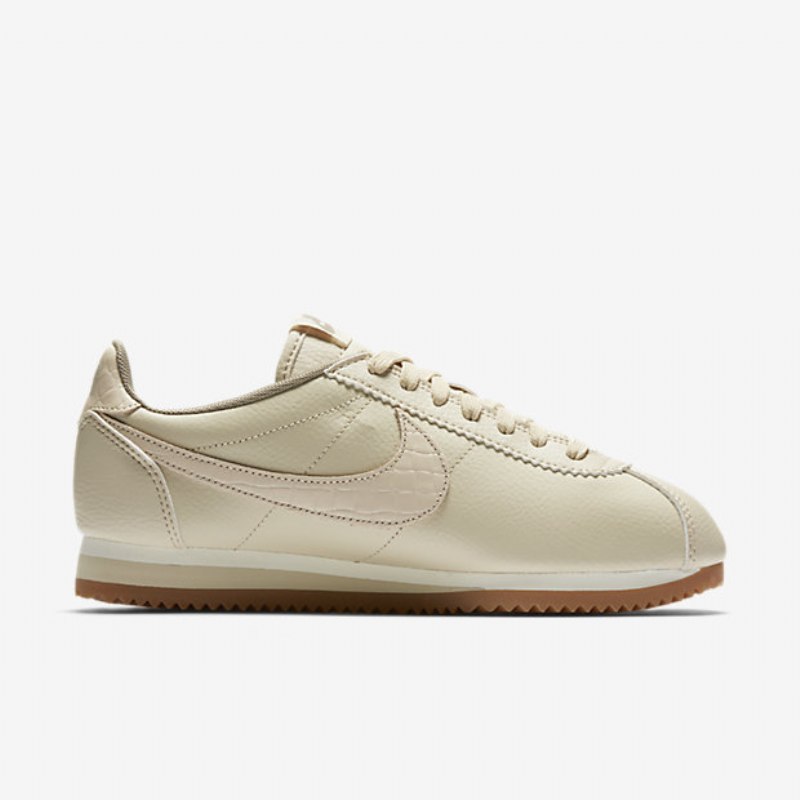 Nike Classic Cortez Nahka Lux Kengät Kaura Purjehduskumi Ruskea Keskikokoinen