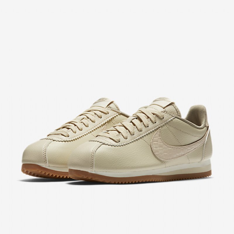 Nike Classic Cortez Nahka Lux Kengät Kaura Purjehduskumi Ruskea Keskikokoinen
