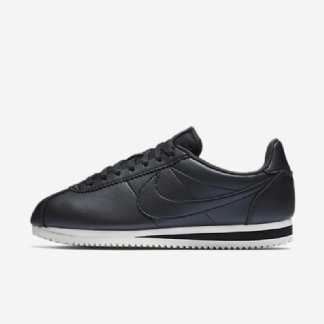 Nike Classic Cortez -nahkakengät Hematite Metallic Summit White