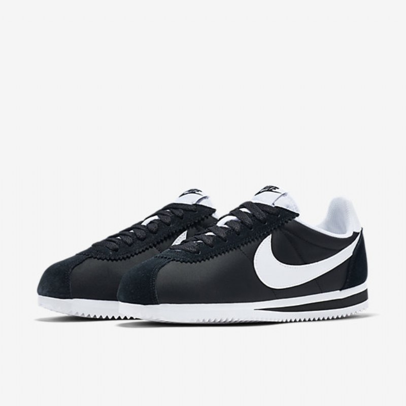 Nike Classic Cortez Nylon 15 Naisten Kengät Mustavalkoinen