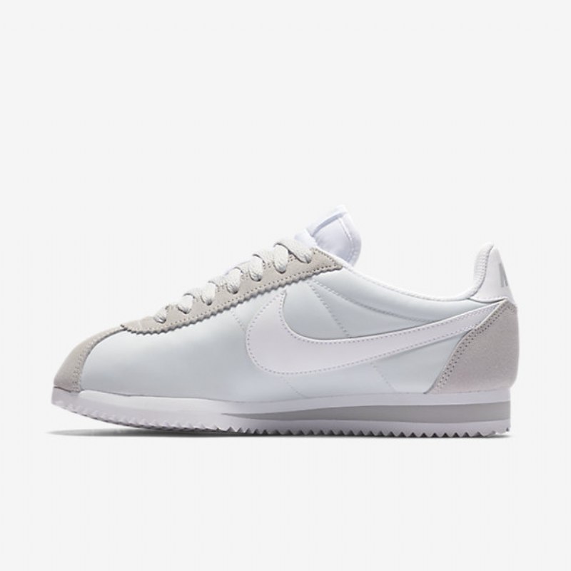 Nike Classic Cortez Nylon 15 Naisten Kengät Puhdas Platinavalkoinen