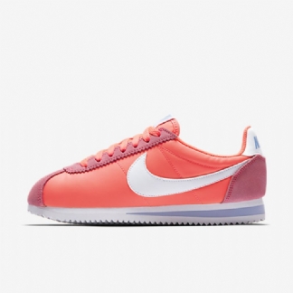 Nike Classic Cortez Nylon 15 Naisten Kengät Ruusujuoksu Alumiinivalkoinen
