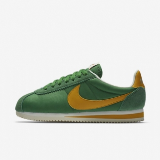 Nike Classic Cortez Nylon Premium -kengät Green Sailing Yellow Ocher