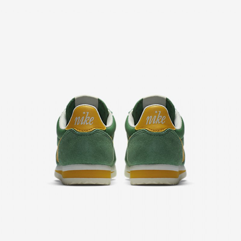Nike Classic Cortez Nylon Premium -kengät Green Sailing Yellow Ocher