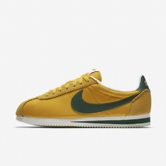Nike Classic Cortez Nylon Premium Kengät Keltainen Ocher Sailing Green Kurkku
