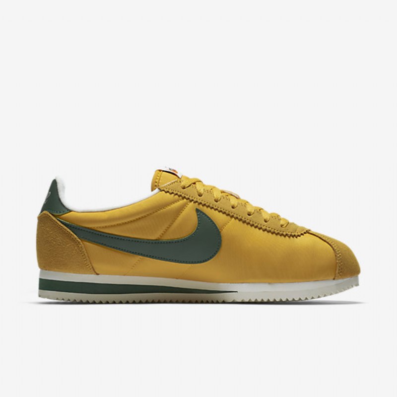 Nike Classic Cortez Nylon Premium Kengät Keltainen Ocher Sailing Green Kurkku