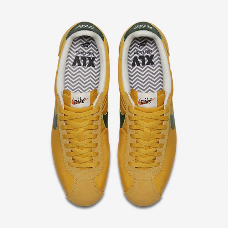 Nike Classic Cortez Nylon Premium Kengät Keltainen Ocher Sailing Green Kurkku
