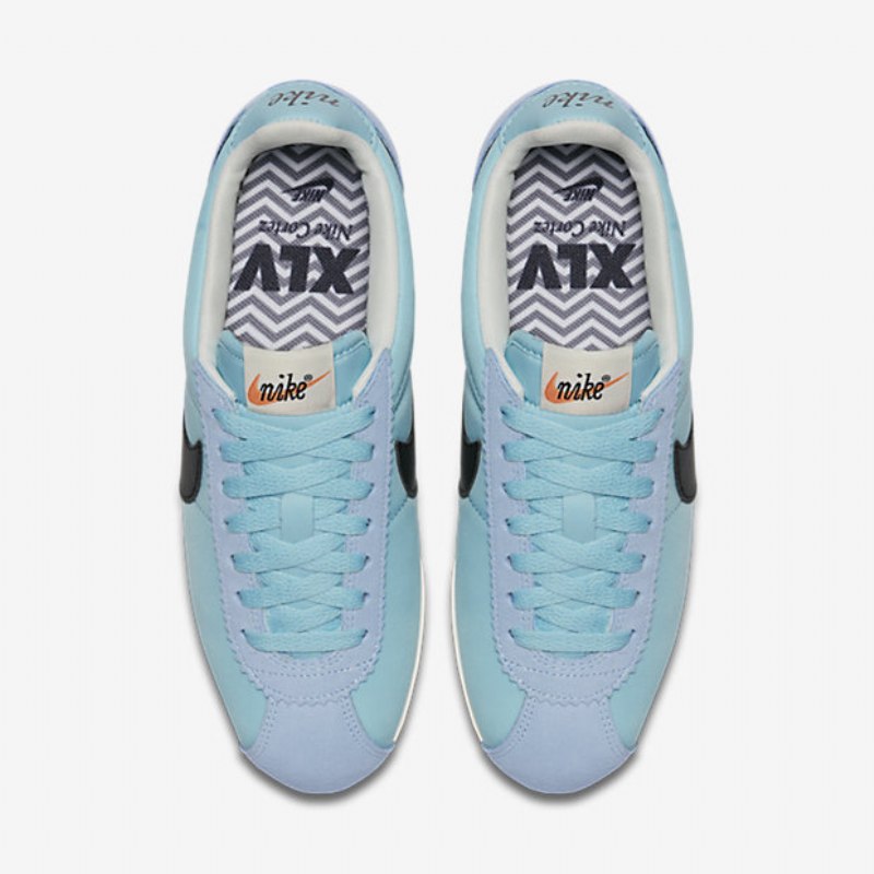Nike Classic Cortez Nylon Premium Shoes Siniset Still Sailing Safety Oranssi Musta