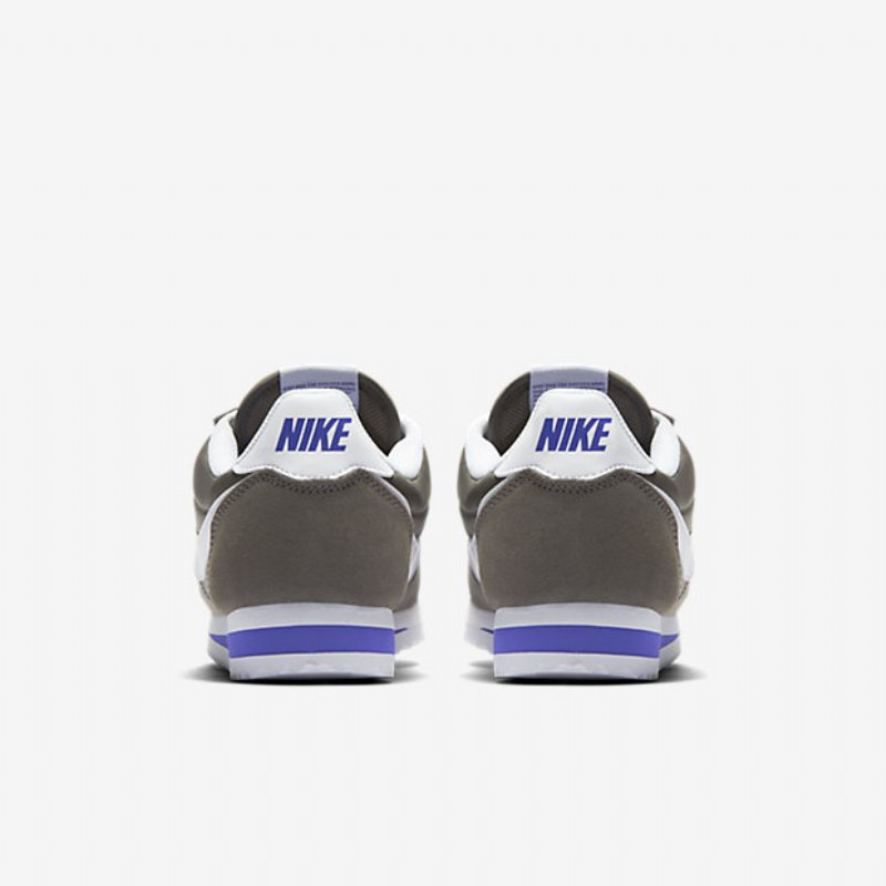 Nike Classic Cortez Nylon Unisex-kengät Dark Mushroom Paramount Sininen Valkoinen