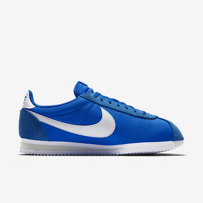 Nike Classic Cortez Nylon Unisex-kengät Sininen Valokuva Vaaleanharmaa Valkoinen