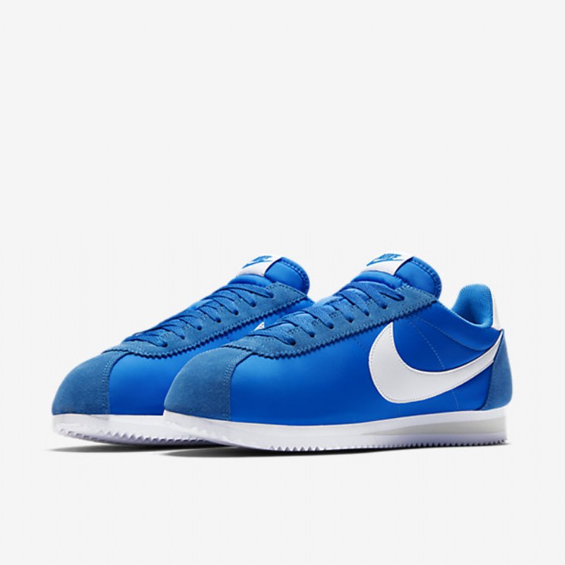 Nike Classic Cortez Nylon Unisex-kengät Sininen Valokuva Vaaleanharmaa Valkoinen