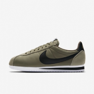 Nike Classic Cortez Nylon Unisex Shoes Trooper White Black
