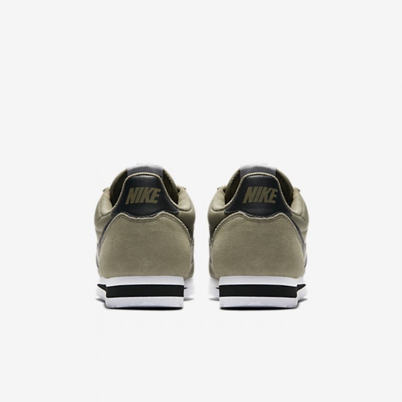 Nike Classic Cortez Nylon Unisex Shoes Trooper White Black