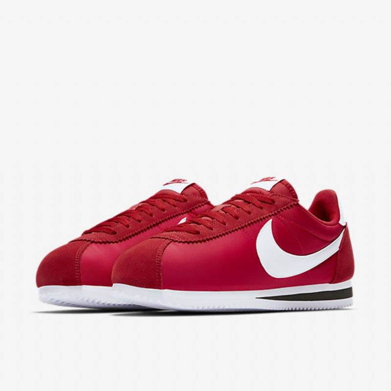 Nike Classic Cortez Nylon Unisex Shoes University Punainen Musta Valkoinen