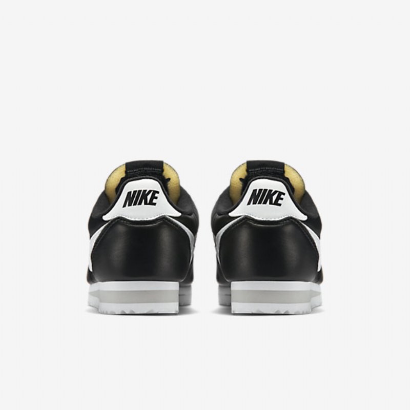 Nike Classic Cortez Premium Unisex -kengät Musta Neutraali Harmaa Valkoinen