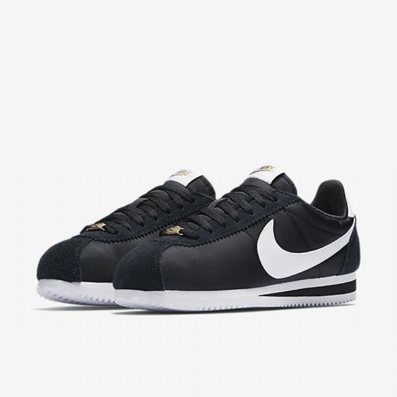 Nike Classic Cortez Xlv Premium -kengät Musta Metallinen Kulta Valkoinen