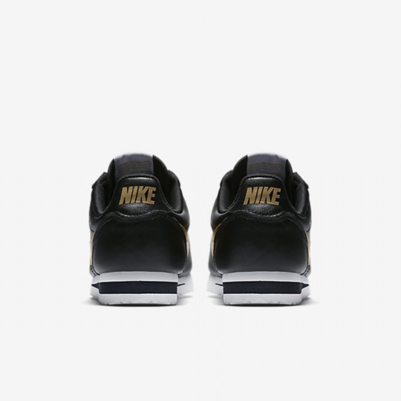 Nike Cortez Classic Naisten Black White Metallic Gold
