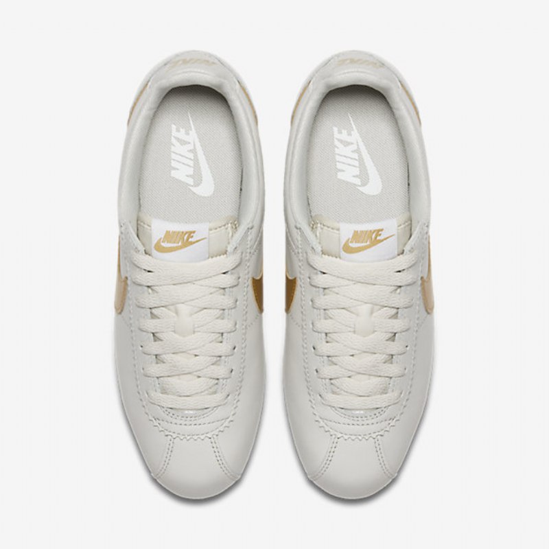 Nike Cortez Classic Naisten Light Bone White Metallic Gold