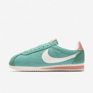 Nike Cortez Classic Textile Shoes Teal Pesty Atomic Rose Veil