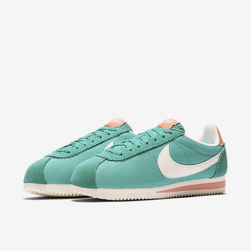Nike Cortez Classic Textile Shoes Teal Pesty Atomic Rose Veil