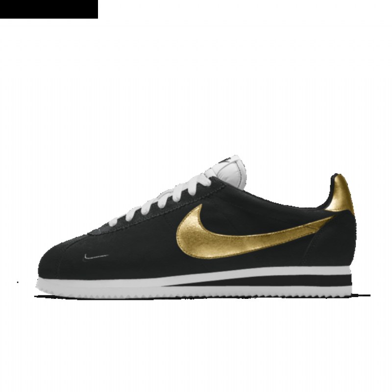 Nike Cortez Kengät Musta Metallinen Kulta Valkoinen