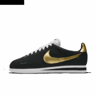 Nike Cortez Kengät Musta Metallinen Kulta Valkoinen