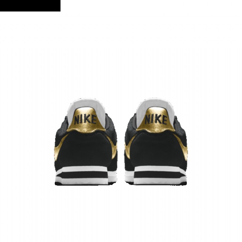 Nike Cortez Kengät Musta Metallinen Kulta Valkoinen