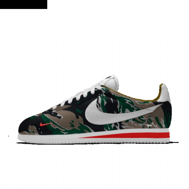 Nike Cortez Kengät Naamiointi Tiger White Bright Crimson
