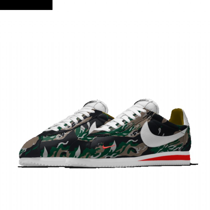 Nike Cortez Kengät Naamiointi Tiger White Bright Crimson