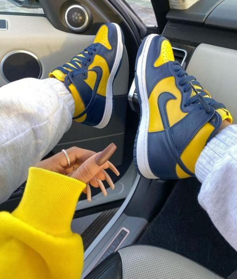 Nike Dunk High Maissi & Blue (michigan)