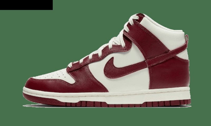 Nike Dunk High Sail Team Red